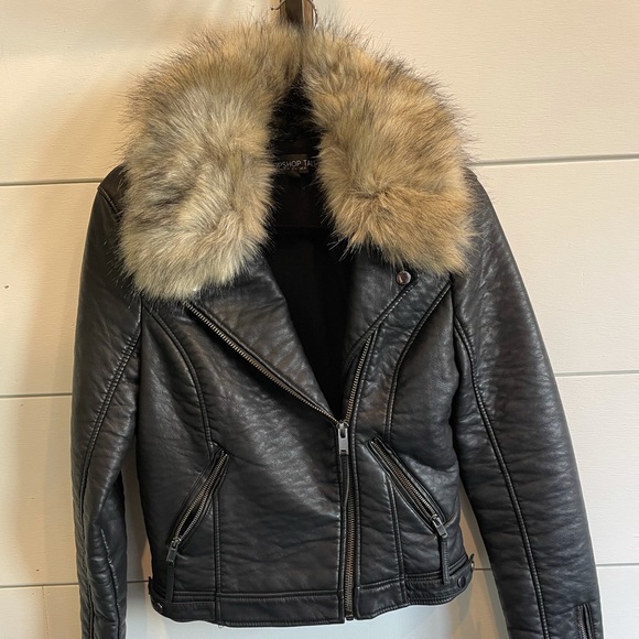 Topshop Jackets & Blazers - Topshop leather jacket